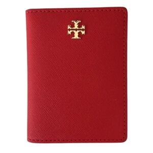 Tory Burch Emerson Foldable Card Case - Poppy Orange